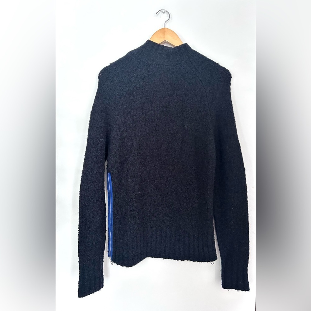 Lacoste navy blue Sweater with side zipper boucle - Picture 3 of 9